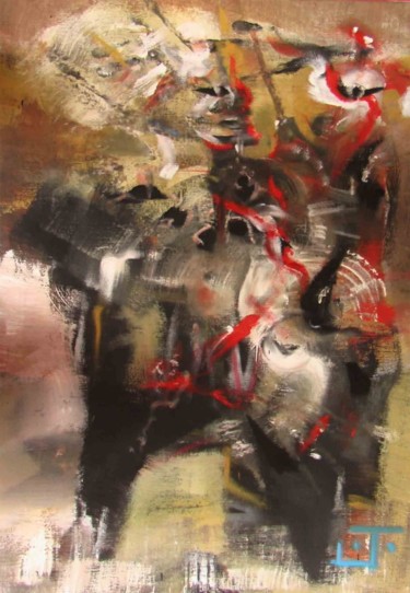 Peinture intitulée "Locust" par Just Jaeckin 76', Œuvre d'art originale