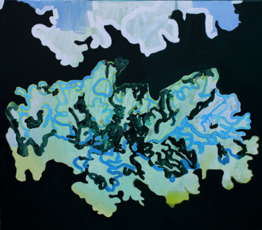 Peinture intitulée "lichen" par Justyna Jakóbowska, Œuvre d'art originale, Acrylique