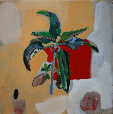 Painting titled "Kalanchoe" by Justyna Jakóbowska, Original Artwork, Acrylic