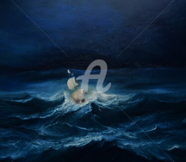 Pintura titulada "Sea..." por Justyna Kopania, Obra de arte original, Oleo Montado en Bastidor de camilla de madera