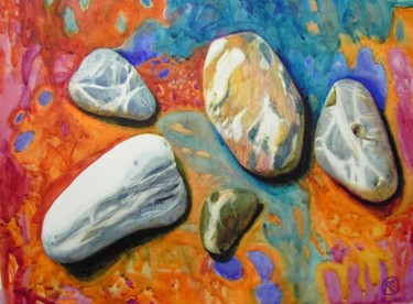 Картина под названием ""Сад камней III"" - Юлия Кокуева, Подлинное произведение искусства