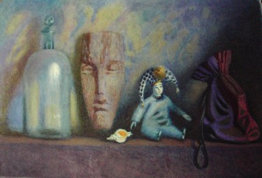 Картина под названием ""Арлекин"" - Юлия Кокуева, Подлинное произведение искусства