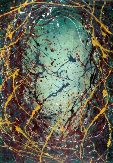 Pintura intitulada "Série Universos e C…" por Sandra Tavares (JuTavares Belo), Obras de arte originais, Acrílico