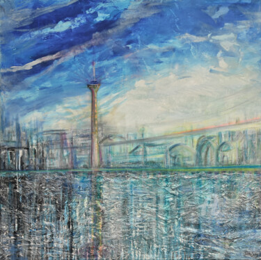 Peinture intitulée "Düsseldorf" par Jutta Jung, Œuvre d'art originale, Acrylique