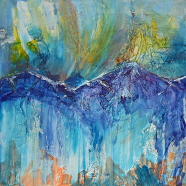 Картина под названием "Colours!" - Jutta Jung, Подлинное произведение искусства, Акрил Установлен на Деревянная рама для нос…
