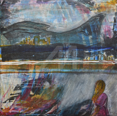 So ist es - That´s it Malerei mit dem Titel "So ist es - That´s…" von Jutta Jung, Original-Kunstwerk, Acryl Auf Keilrahmen aus Holz montiert