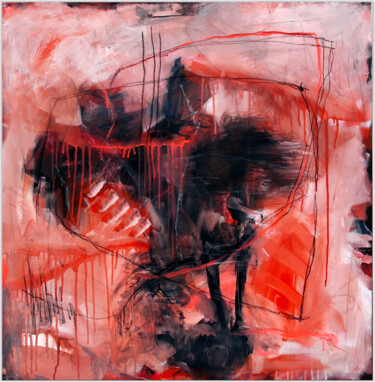 Peinture intitulée "Heartbeat" par Jutta Rika Bressem, Œuvre d'art originale, Acrylique Monté sur Châssis en bois