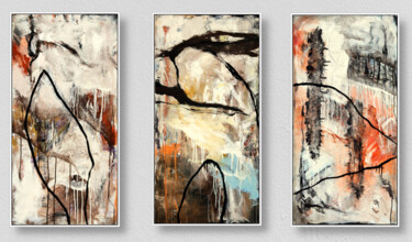 Malerei mit dem Titel "Various Position (T…" von Jutta Rika Bressem, Original-Kunstwerk, Acryl Auf Keilrahmen aus Holz monti…