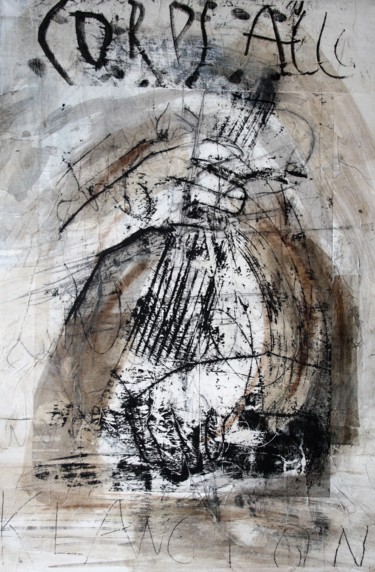 Картина под названием "Handspiel1" - Jutta Irion, Подлинное произведение искусства, Чернила Установлен на Деревянная рама дл…