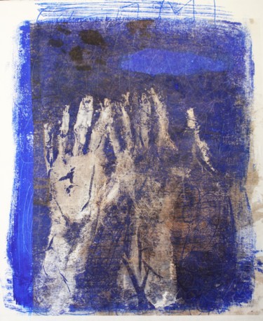 Malarstwo zatytułowany „Handspiel2” autorstwa Jutta Irion, Oryginalna praca, Akryl Zamontowany na Drewniana rama noszy