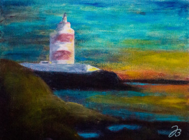 "Leuchtturm Hook Head" başlıklı Tablo Jutta Blühberger tarafından, Orijinal sanat, Balmumu