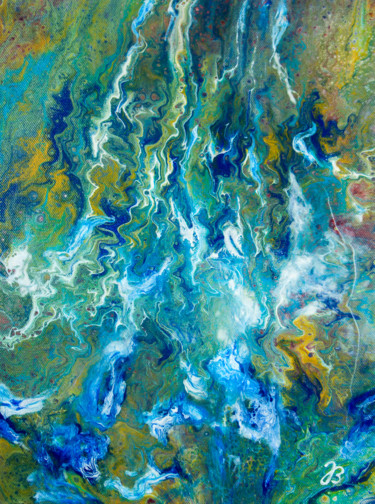 Peinture intitulée "Waterfall" par Jutta Blühberger, Œuvre d'art originale, Acrylique