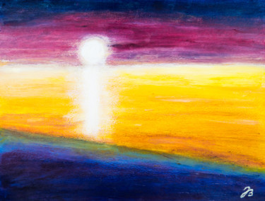 Malerei mit dem Titel "Sonnenstraße * Sunl…" von Jutta Blühberger, Original-Kunstwerk, Pigmente