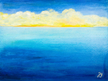 제목이 "Wolken am Horizont…"인 미술작품 Jutta Blühberger로, 원작, 안료