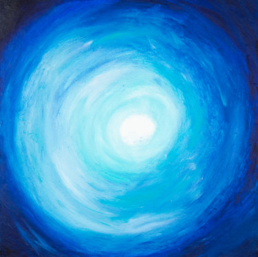 Malerei mit dem Titel "Himmelskörper * Hea…" von Jutta Blühberger, Original-Kunstwerk, Öl