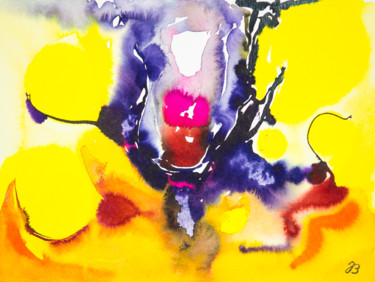 Pintura titulada "Blüte * Blossom" por Jutta Blühberger, Obra de arte original, Acrílico