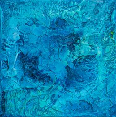 Malerei mit dem Titel "Unterwasser * Under…" von Jutta Blühberger, Original-Kunstwerk, Pigmente