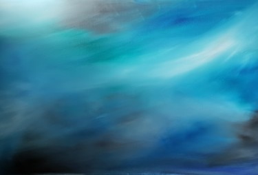 Pintura intitulada "Ciel ou mer?" por Jutta Christandl, Obras de arte originais, Acrílico