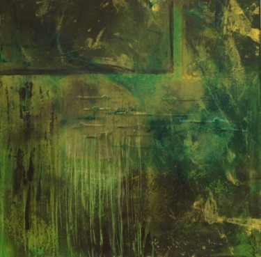 Картина под названием "green day" - Jutta Christandl, Подлинное произведение искусства, Акрил
