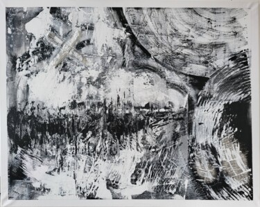 Malarstwo zatytułowany „Black and white” autorstwa Jutta Christandl, Oryginalna praca, Akryl