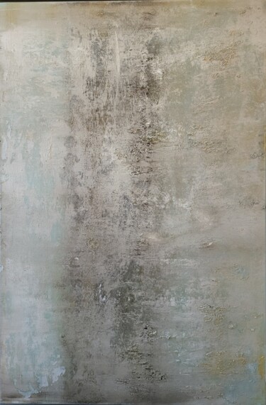Malerei mit dem Titel "blau-grau" von Jutta Christandl, Original-Kunstwerk, Acryl