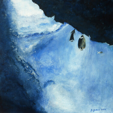 Картина под названием "Puits de lumière, S…" - Geneviève Juttens-Lambilotte, Подлинное произведение искусства, Акрил