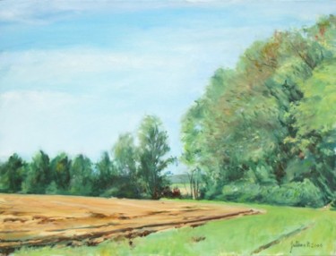 Painting titled "Campagne de Colovre…" by Philippe Juttens, Original Artwork, Oil