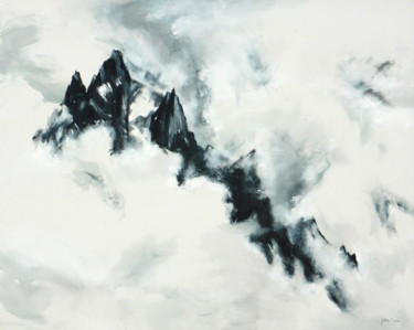 Painting titled "Emergence (les Aigu…" by Philippe Juttens, Original Artwork, Oil