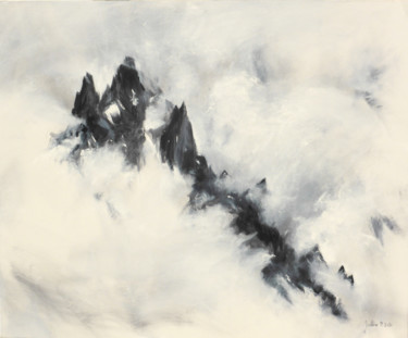Painting titled "Emergence (les Aigu…" by Philippe Juttens, Original Artwork, Oil