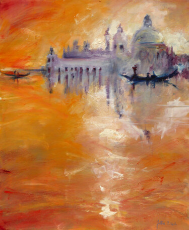 Painting titled "Santa Maria della S…" by Philippe Juttens, Original Artwork, Oil