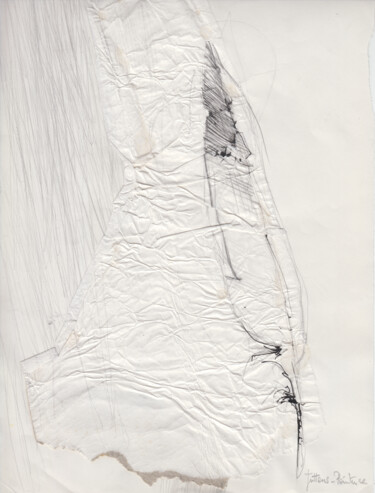 Dibujo titulada "Composition à la pl…" por Philippe Juttens, Obra de arte original, Tinta