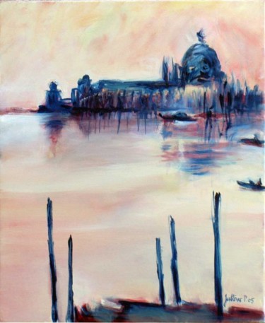 Painting titled "Lumière sur la Salu…" by Philippe Juttens, Original Artwork, Oil