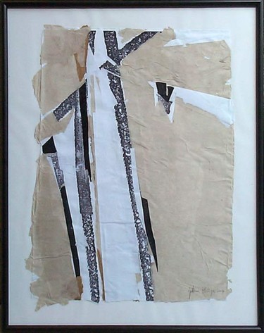 Peinture intitulée "Signature ocre" par Philippe Juttens, Œuvre d'art originale, Huile