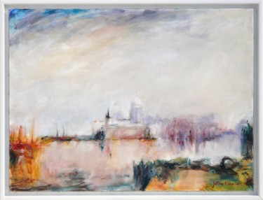Pintura intitulada "Venise, Salutte sur…" por Philippe Juttens, Obras de arte originais, Óleo