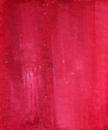 Painting titled "Monochrome rouge n°1" by Philippe Juttens, Original Artwork, Lacquer