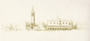 Disegno intitolato "Venise, San-Marco v…" da Philippe Juttens, Opera d'arte originale, Matita