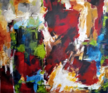 Картина под названием "Abstrato" - Juvenal Barbosa, Подлинное произведение искусства, Акрил