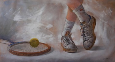 Painting titled "Stan Smith IV" by Jose Vicente Cascales Mascarell, Original Artwork, Oil