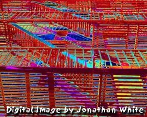 Digital Arts titled "SoHo Fire Escapes 2…" by Jonathan White, Original Artwork