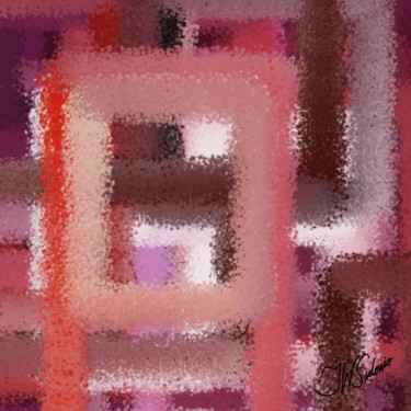 Digital Arts titled "Abstrato Quadrados…" by J.W. Sidonio, Original Artwork, Digital Painting