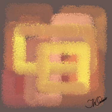 Digital Arts titled "Abstrato Quadrados…" by J.W. Sidonio, Original Artwork, Digital Painting