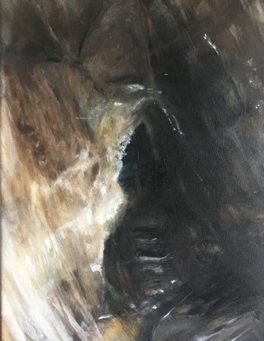 Schilderij getiteld "Cave" door Julie Bateman, Origineel Kunstwerk, Acryl