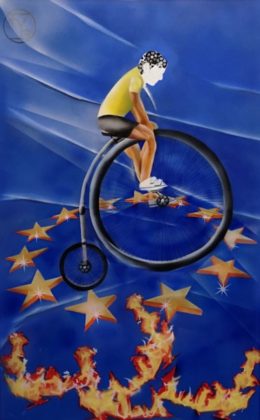 Peinture intitulée "Europe: un mythe mo…" par Jyb Le Peintre, Œuvre d'art originale, Acrylique