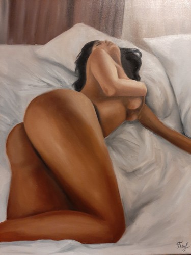Peinture intitulée "Lazy Sunday" par Julia Bologova, Œuvre d'art originale, Huile