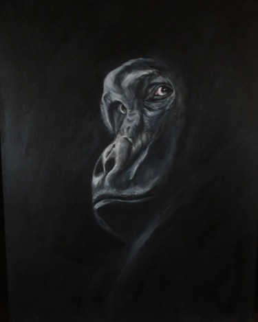 Pittura intitolato "Gorille" da Virginie Nicaise, Opera d'arte originale, Acrilico