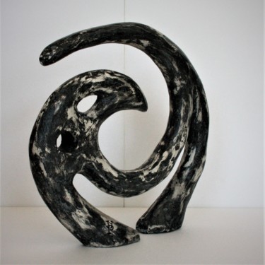 Sculpture intitulée "Poisson sacré du Bé…" par Jean-Yves Petit (JYP), Œuvre d'art originale, Ciment