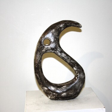 Sculpture titled "Interrogation II" by Jean-Yves Petit (JYP), Original Artwork, Cement