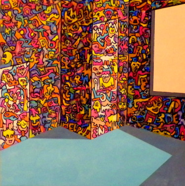 Картина под названием "Fill your empty room" - Jy Rendo, Подлинное произведение искусства, Акрил