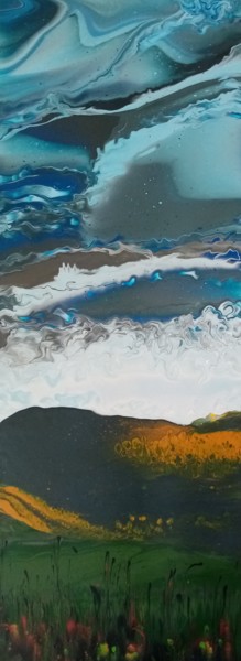 Serein'été Peinture intitulée "Serein'été" par Karine Grimard-Brawacki (GrimacK), Œuvre d'art originale, Acrylique