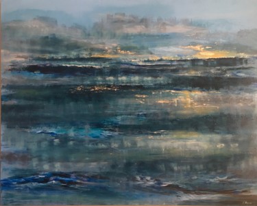 Картина под названием "Morning Mist" - Khrystyna Kozyuk, Подлинное произведение искусства, Акрил